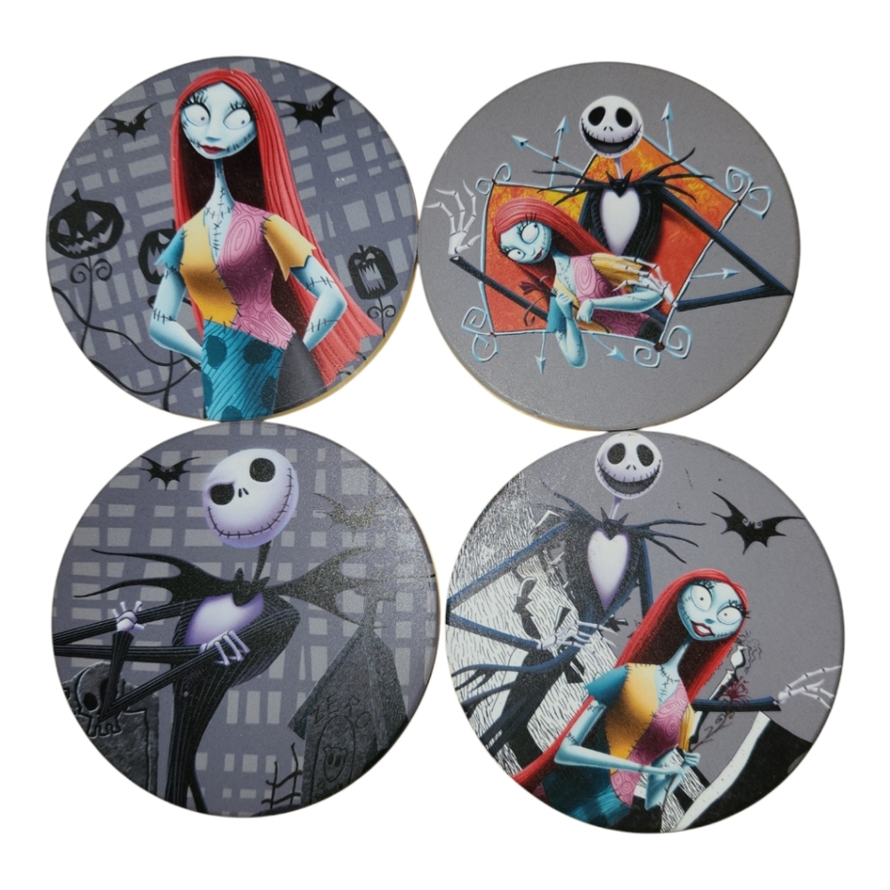 Nightmare Before Christmas Halloween Coaster Set